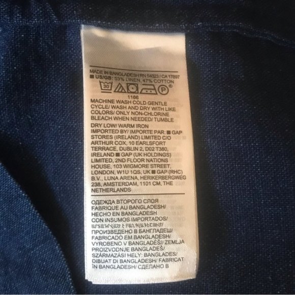 BR Navy Linen Mariner Shift Minidress - Picture 7 of 7